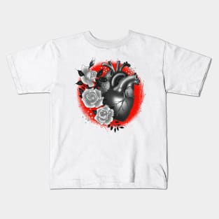 Floral Heart Kids T-Shirt